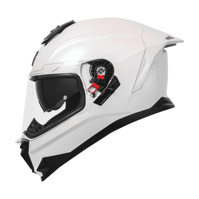 STEELBIRD SBH-57 ISS FIGHTER STEELBIRD PEARL CHROME C/V 580MM WITH EXTRA SMOKE VISOR