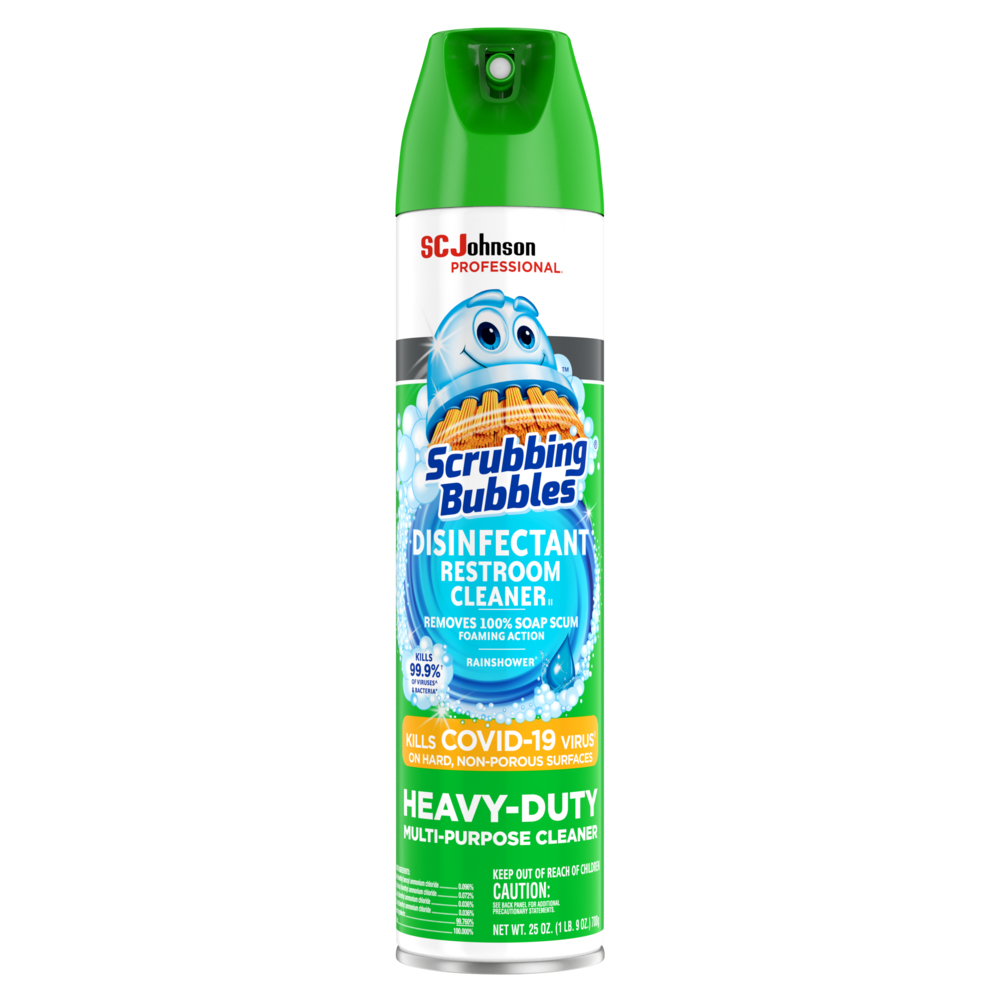 SC Johnson Professional Scrubbing Bubbles Restroom Cleaner Aerosol 25 oz Disinfectant 12 / cs