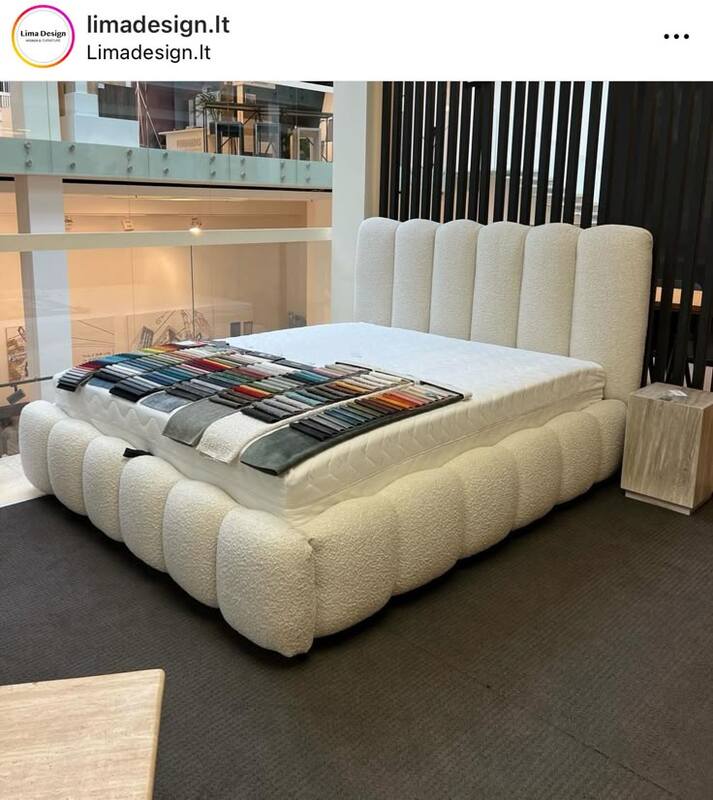 cream queen sized new beds