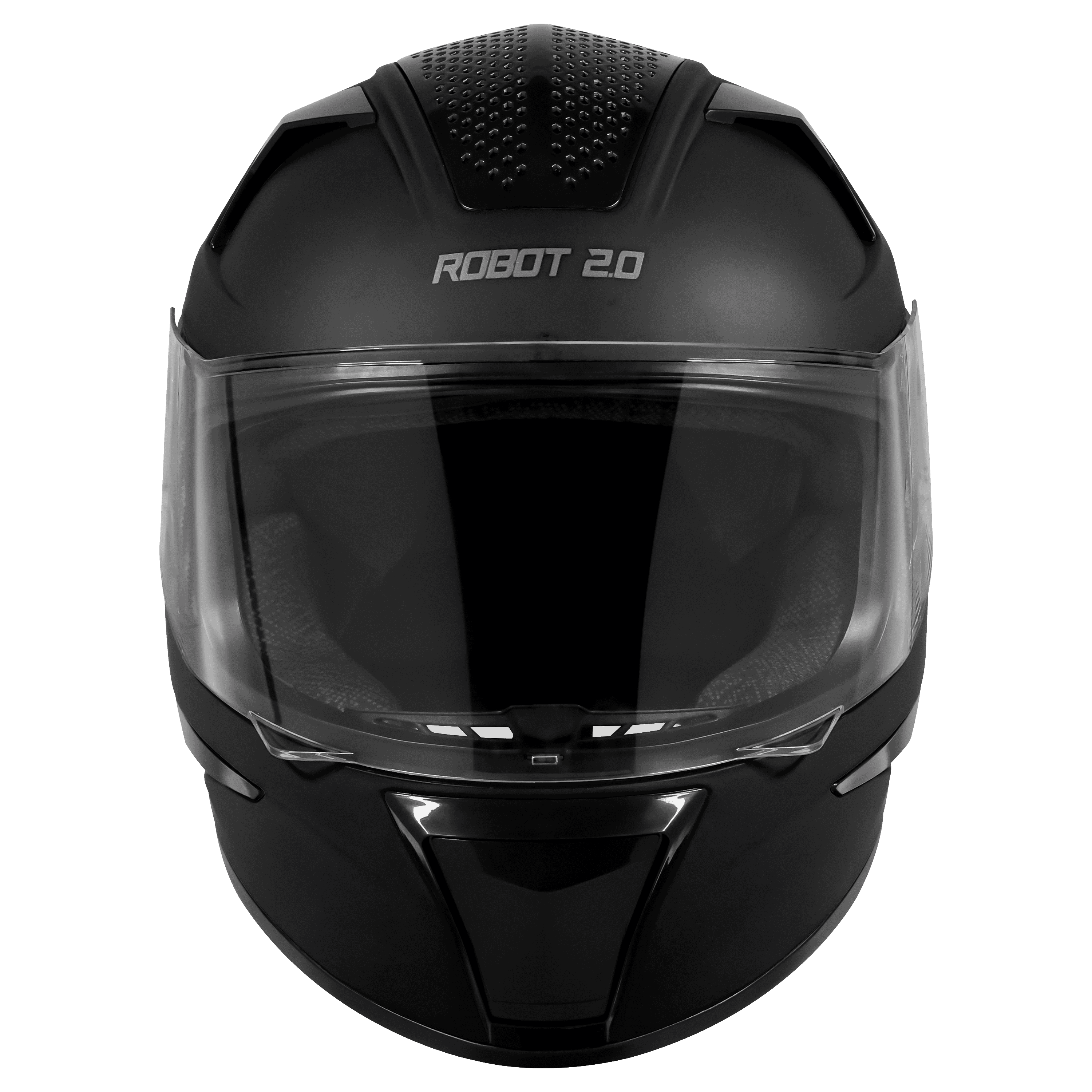 STEELBIRD SBH-35 ROBOT 2.0 MATT BLACK C/V (M) WITH EXTRA SILVER VISOR