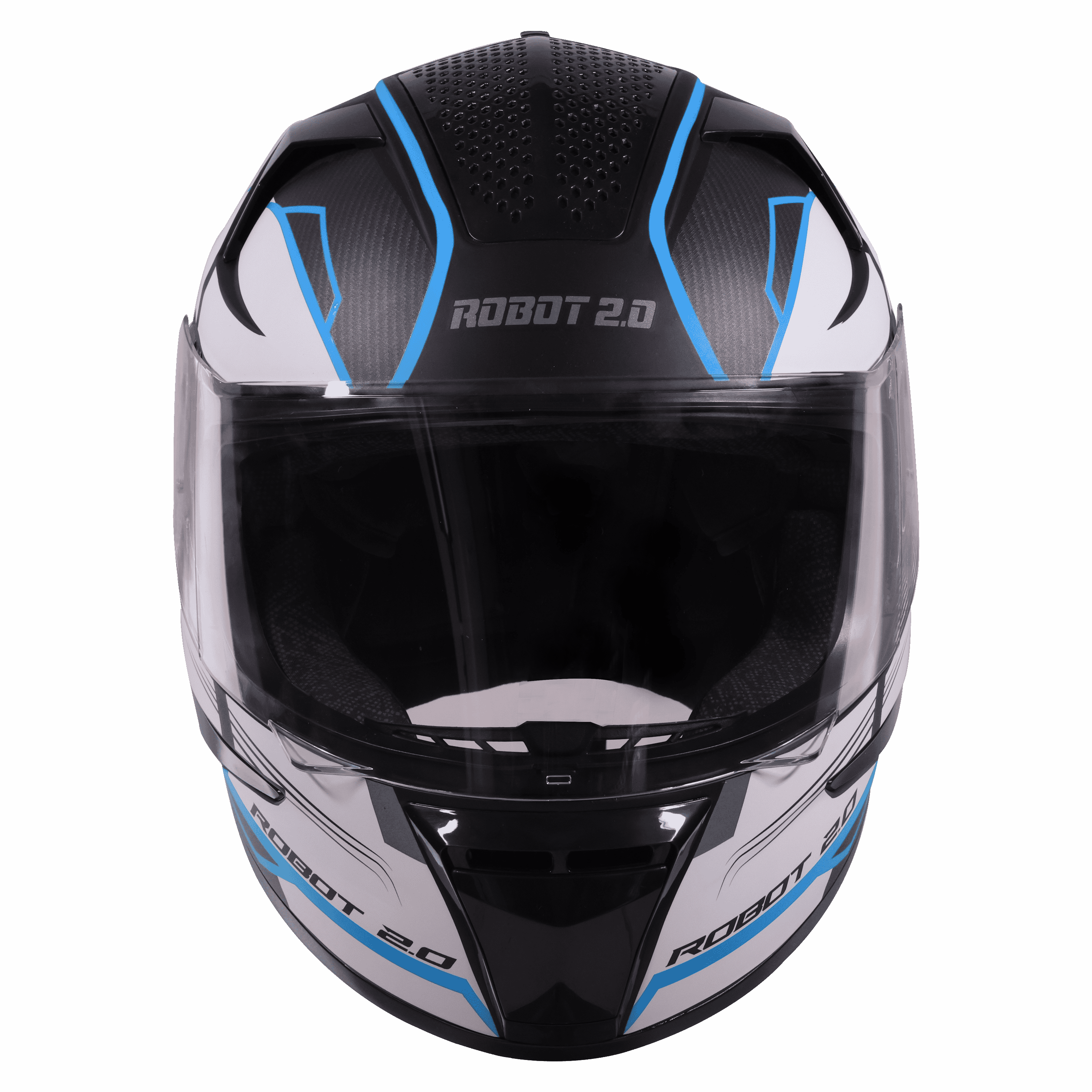 STEELBIRD SBH-35 DOT ROBOT 2.0 ADVENTURE MATT BLACK/BLUE C/V (XL) WITH EXTRA SILVER VISOR