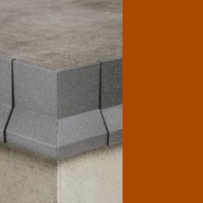 Imbinare profil terasa picurator PROFILPAS, 87626 CPCV/75/10/G COLOUR-COATED ALUMINIUM RUST