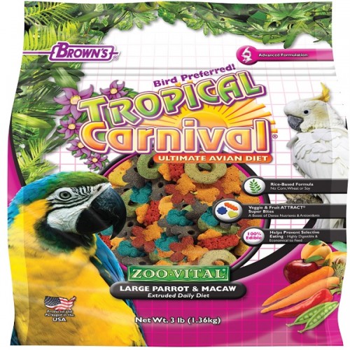 FM BROWNS EXTRUDED PARROT&MACAW FOOD 1.36KG FM BROWNS EXTRUDED PARROT&MACAW FOOD 1.36KG