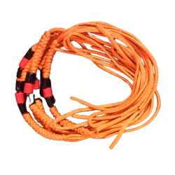 Red and Black beads with Orange colour thread for wrist wearing