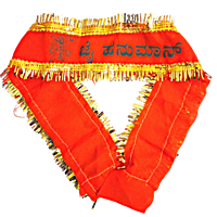 Jai Hanuman Orange Colour Designer Cloth Pack of 1 Pc