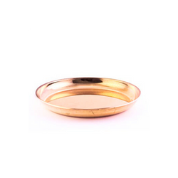 Copper Plain Plate for Regular Pooja/Multipurpose