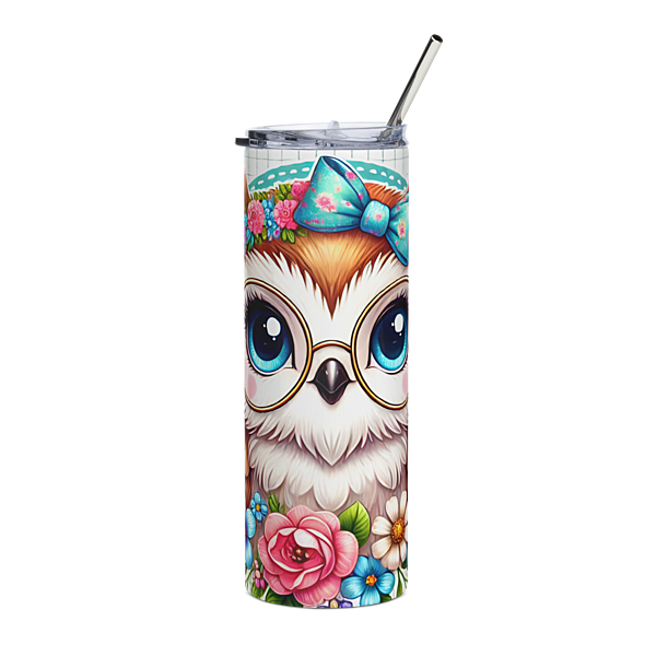 Personalized Pastel Ribbon Stainless steel Skinny tumbler