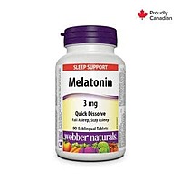 Webber Naturals Melatonin 3Mg Quick Dissolving Tabs 90S