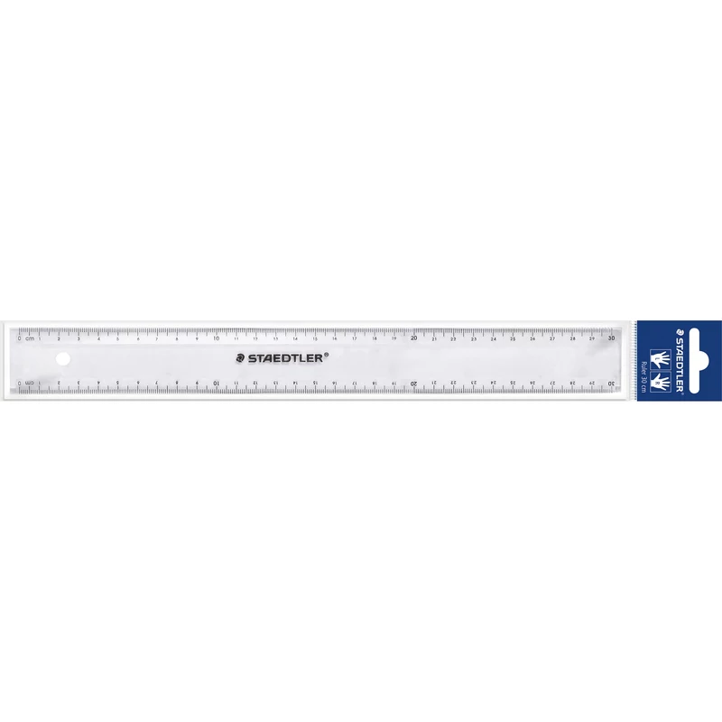 Staedtler Plastic Ruler 30cm Clear