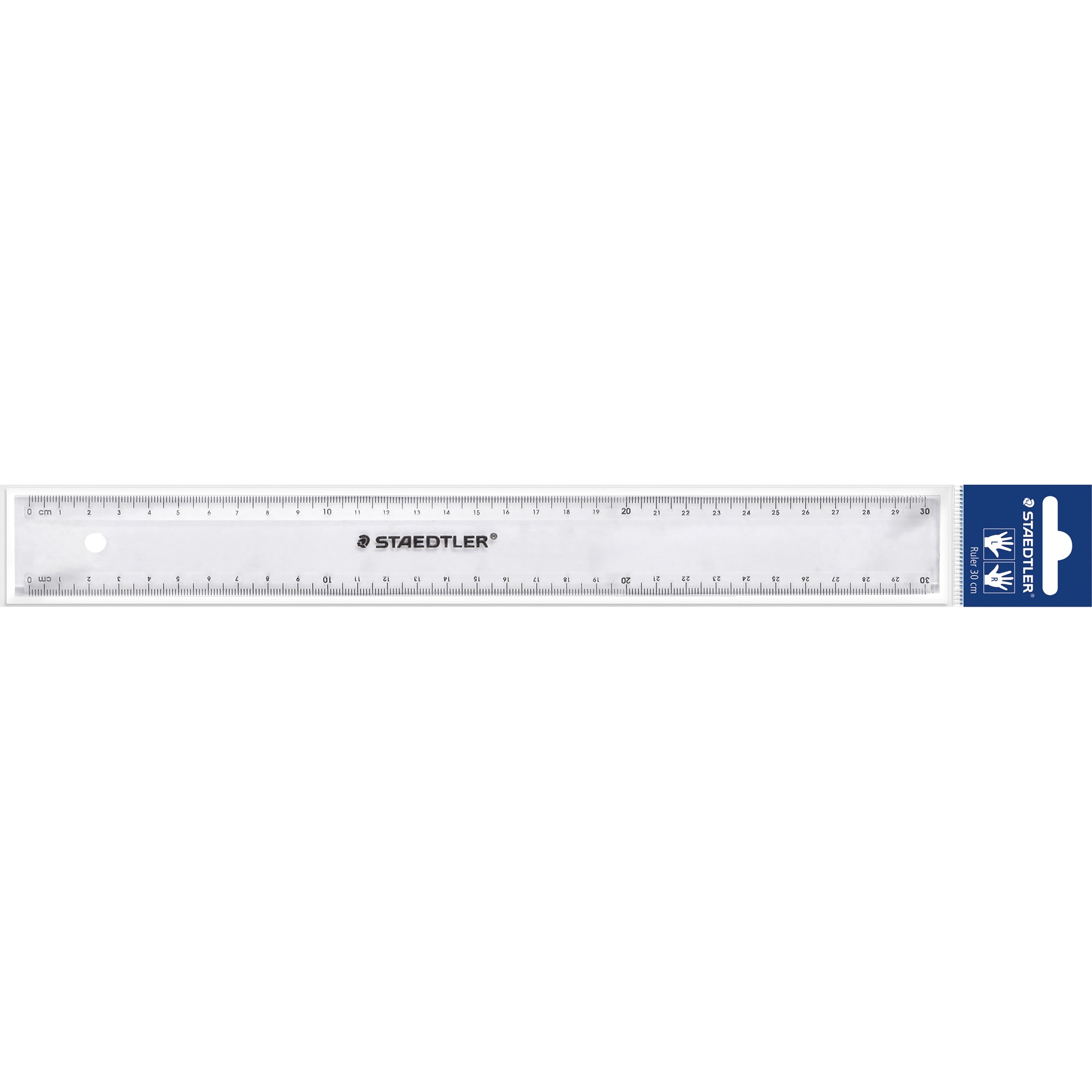 Staedtler Plastic Ruler 30cm Clear