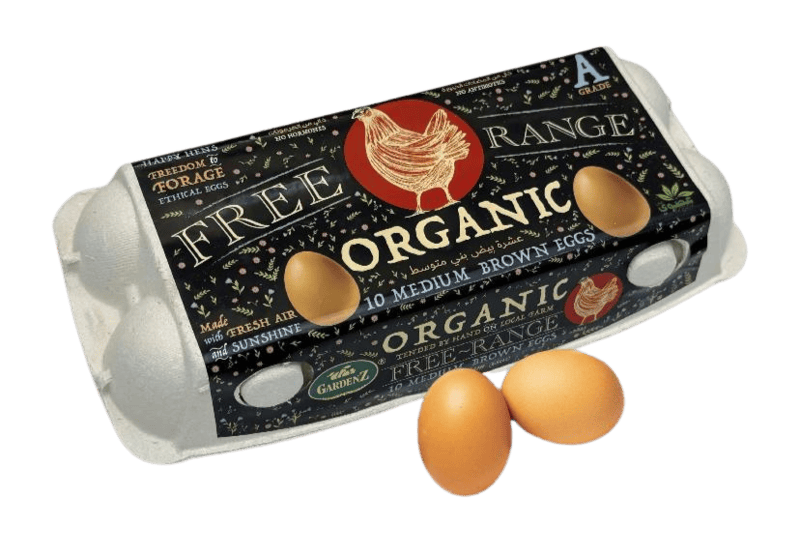 Pack of 10 Gardenz Free Range Organic Eggs - 44 to 70 gm each - No Antibiotics, No Hormones (Grade A) Pack of 10 Gardenz Free Range Organic Eggs - 44 to 70 gm each - No Antibiotics, No Hormones (Grade A)