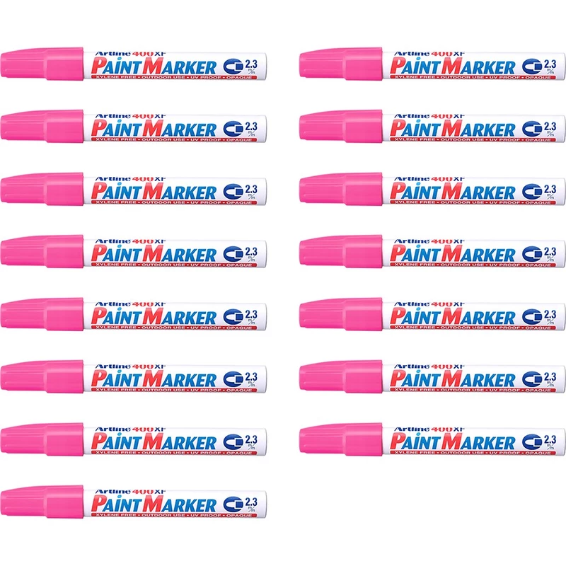Artline 400XF Paint Marker Medium Bullet 2.3mm Pink Pack Of 15