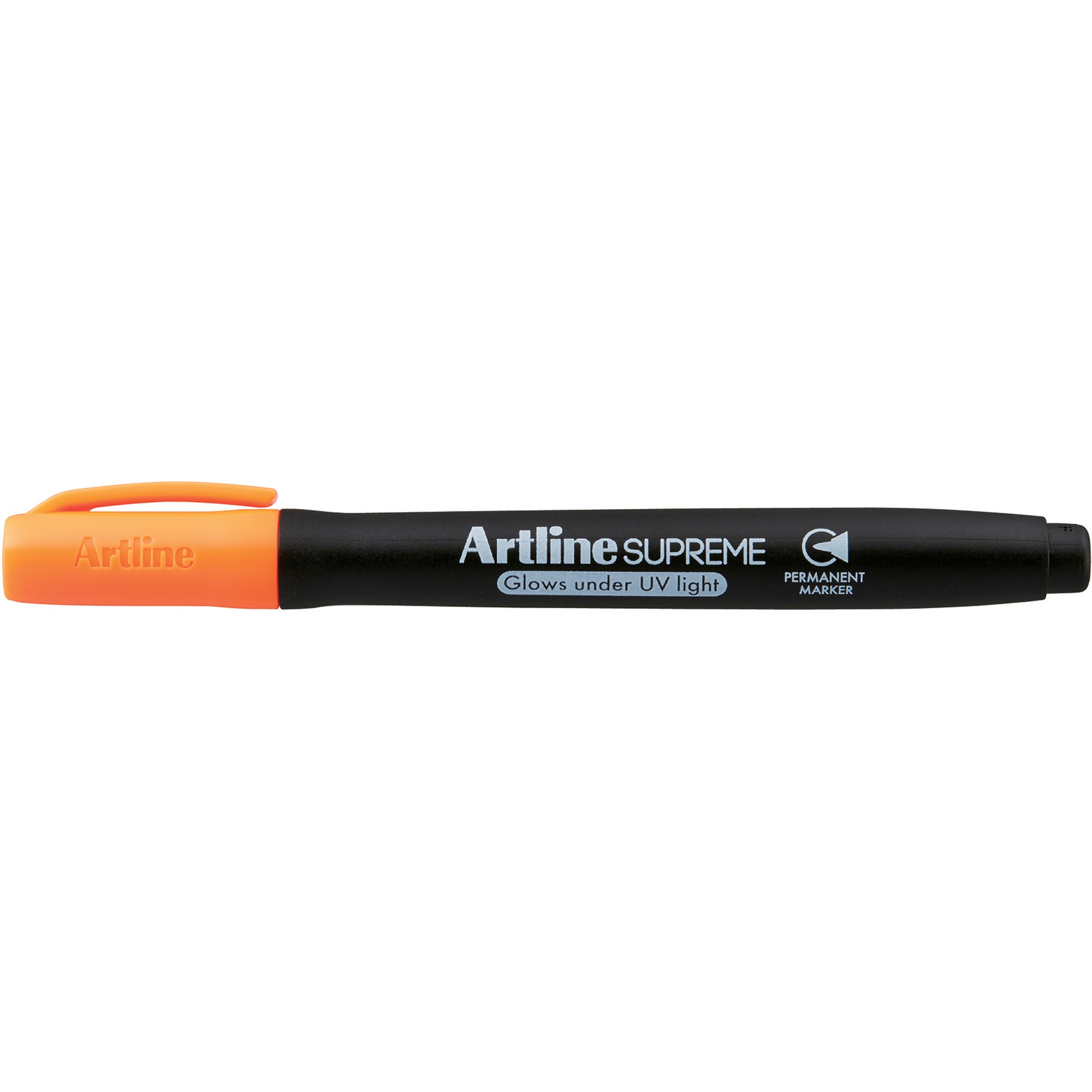 Artline Supreme Glow Permanent Markers Bullet 1mm Orange Pack  Of 12