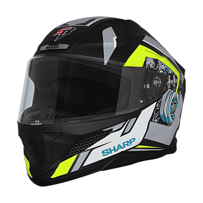 STEELBIRD SBH-25 SHARP SPIKY GLOSSY BLACK/GREY C/V 600 MM