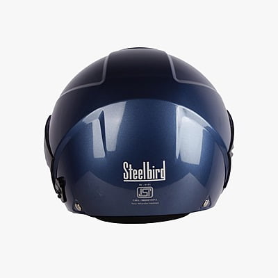STEELBIRD SBH-5 TRIPLE NINE GLOSSY H.BLUE C/V 580 MM