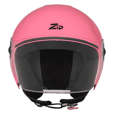 STEELBIRD SBH-64 ZIP RF DASHING PINK C/V 580 MM WITH EXTRA FREE SMOKE VISOR