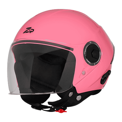 STEELBIRD SBH-64 ZIP RF DASHING PINK C/V 600 MM WITH EXTRA FREE SMOKE VISOR