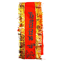 Jai Hanuman Orange Colour Designer Cloth Pack of 1 Pc