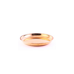 Copper Plain Plate for Regular Pooja/Multipurpose