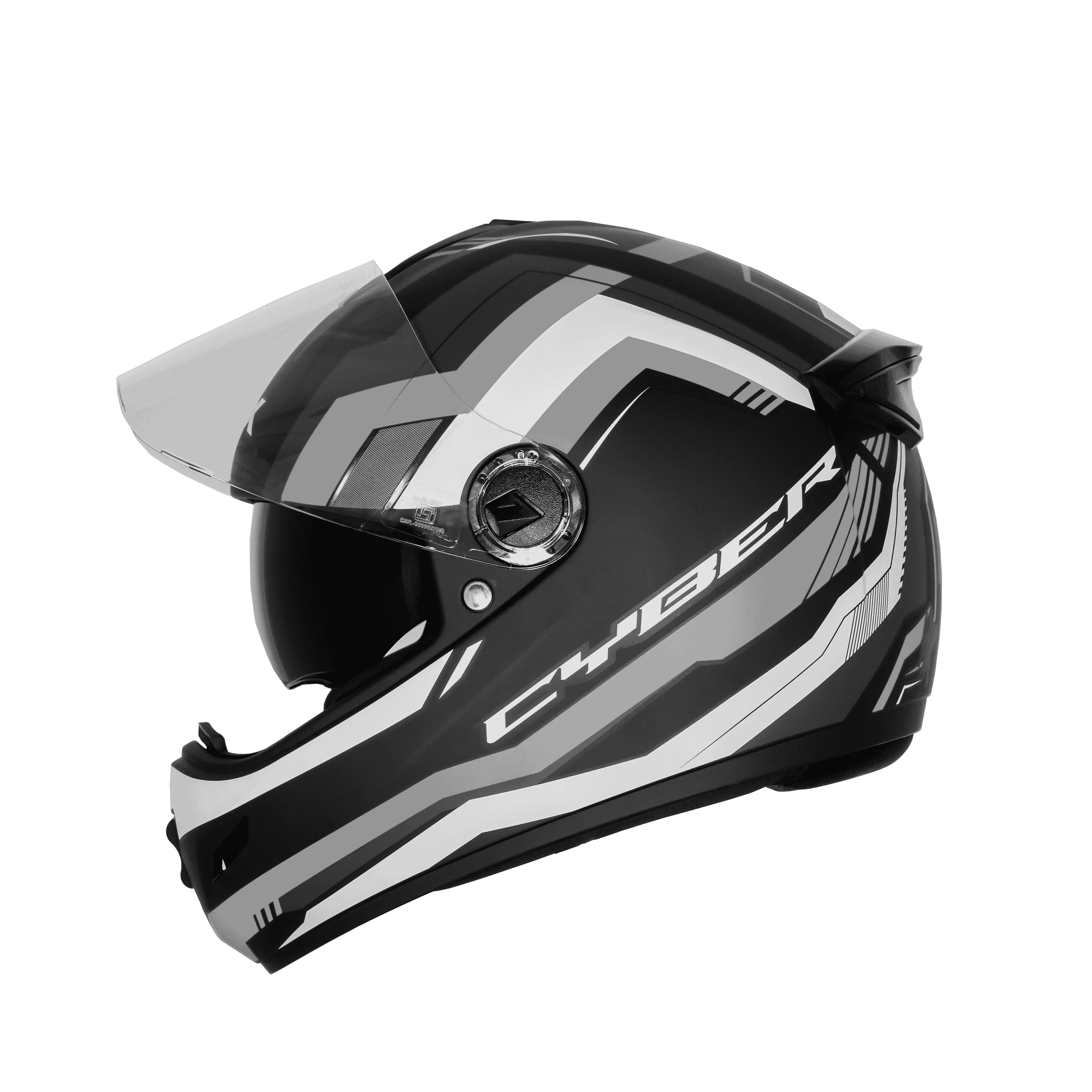 STEELBIRD SBH-34 ROX ISS RF CYBER MATT BLACK/GREY C/V 600 MM (L)