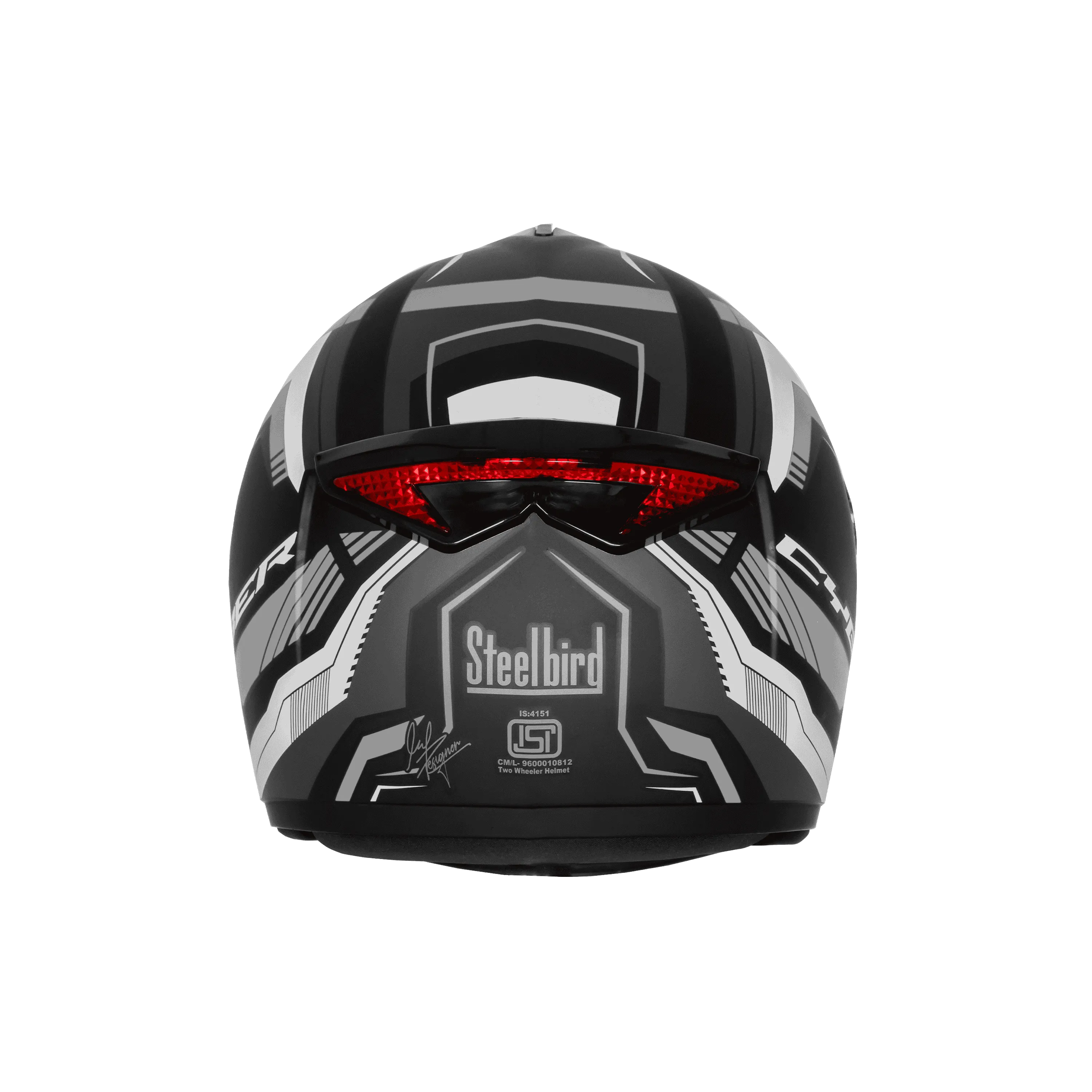 STEELBIRD SBH-34 ROX ISS RF CYBER MATT BLACK/GREY C/V 600 MM (L)