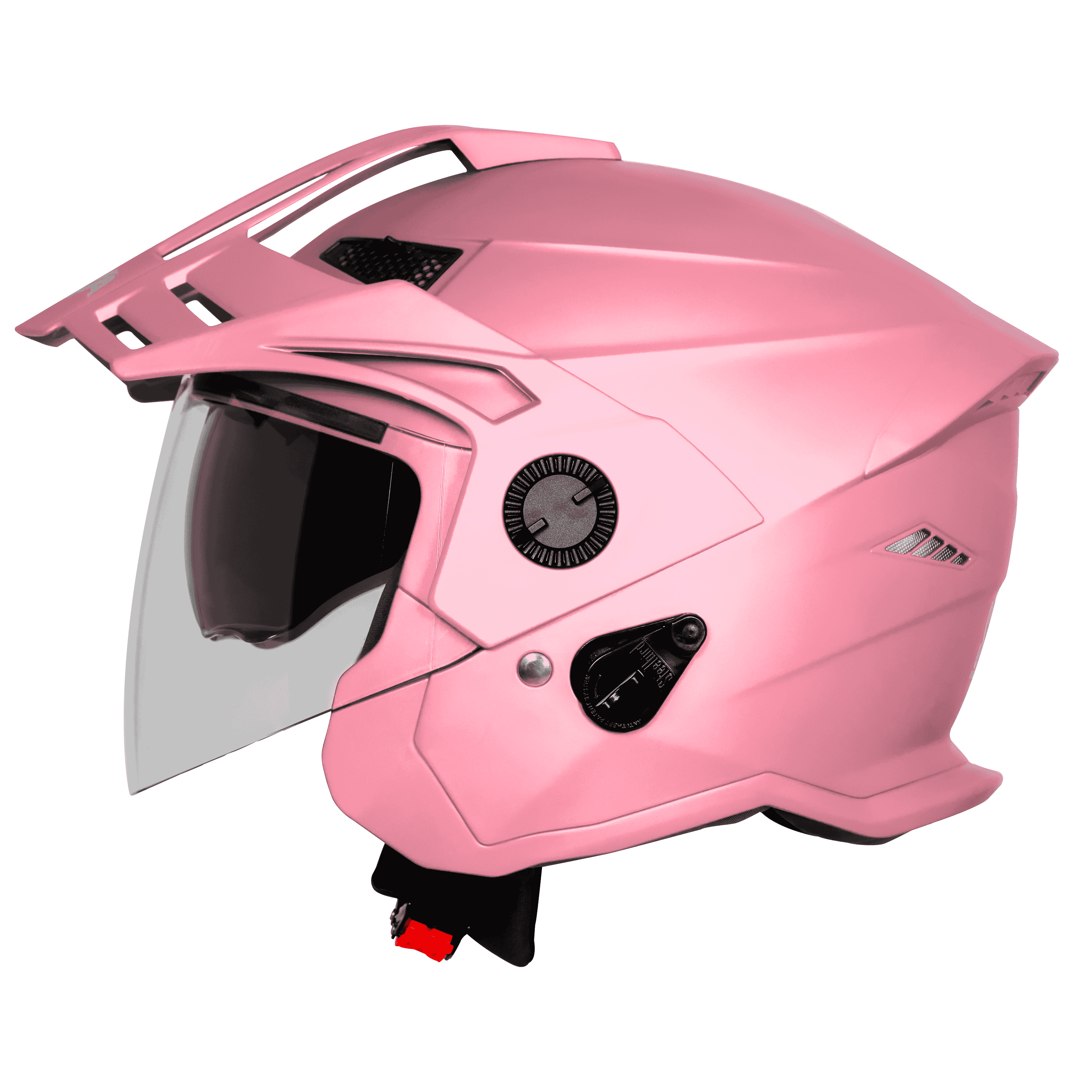 STEELBIRD SBH-23 ISS AVA GLOSSY BABY PINK WITH PEAK C/V (M)