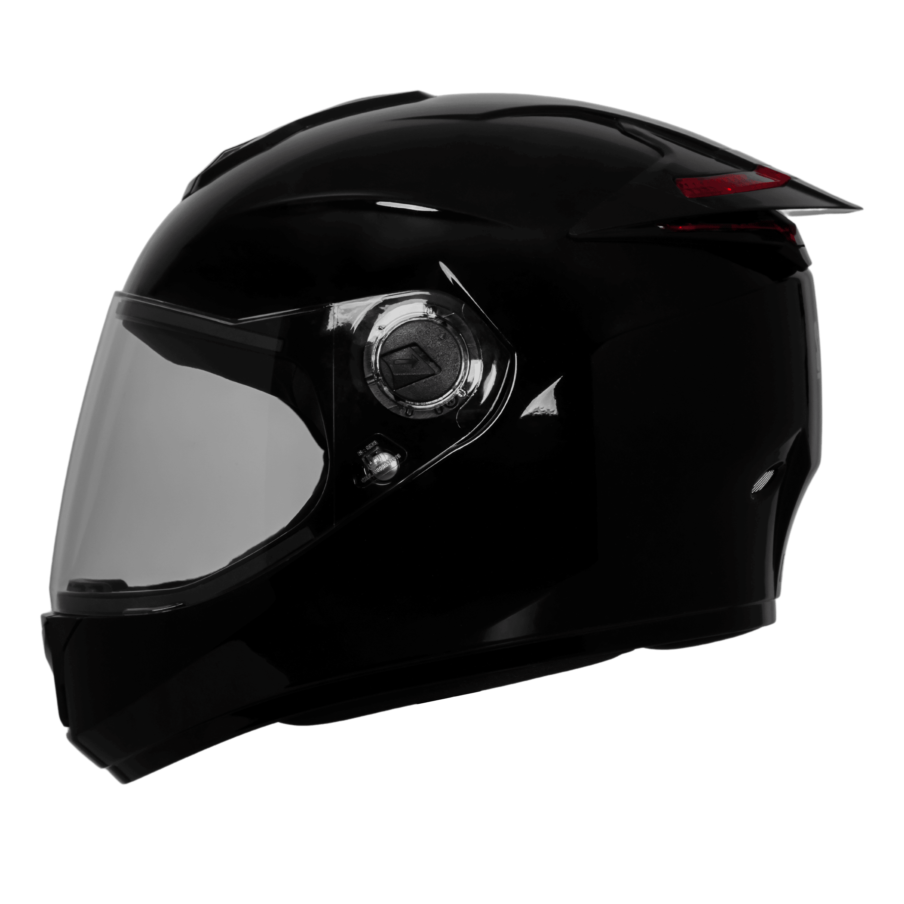 STEELBRID SBH-62 ZOOM RF GLOSSY BLACK C/V 600 MM (EXTRA FREE SMOKE VISOR)