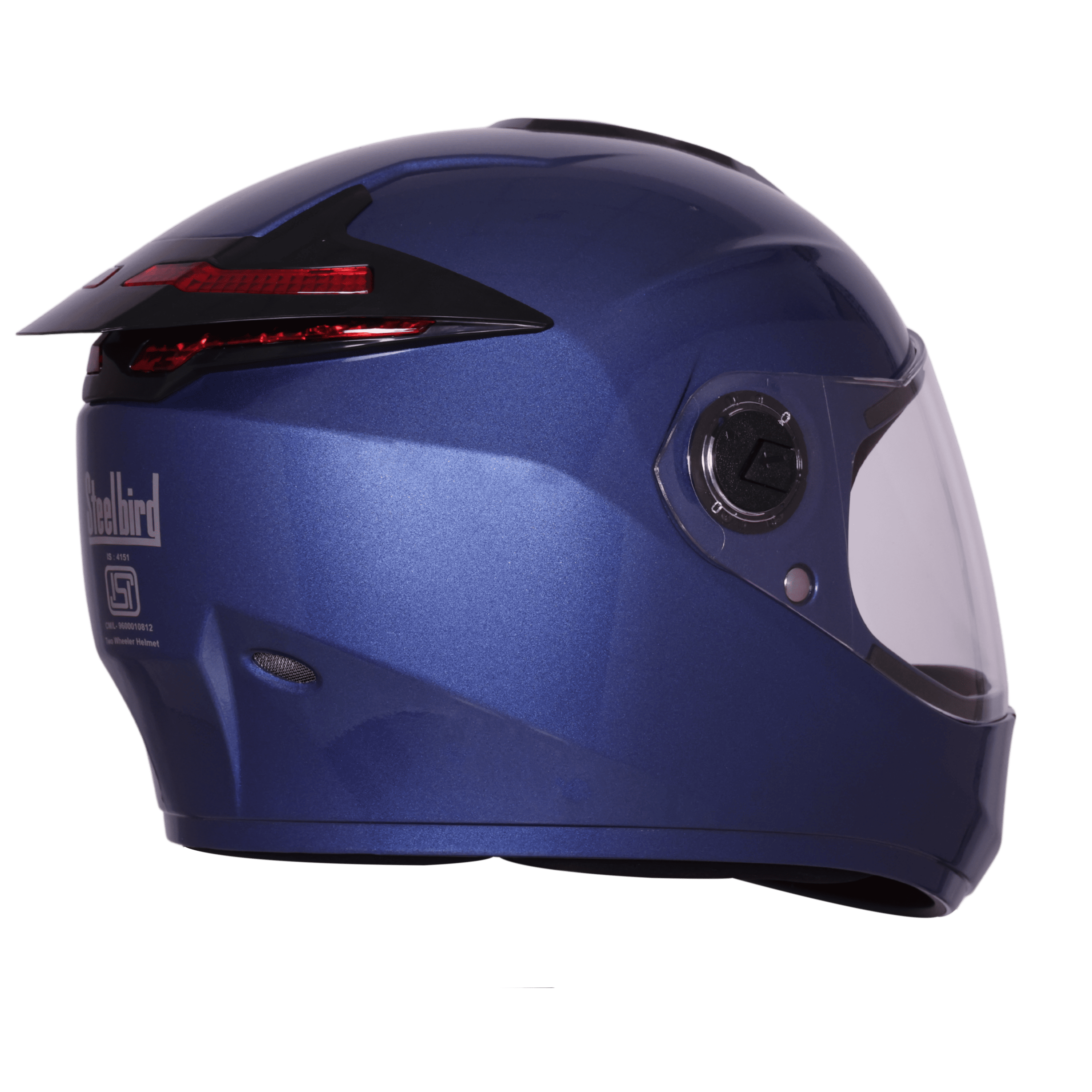 STEELBRID SBH-62 ZOOM RF GLOSSY HONDA BLUE C/V 580 MM (EXTRA FREE SMOKE VISOR)