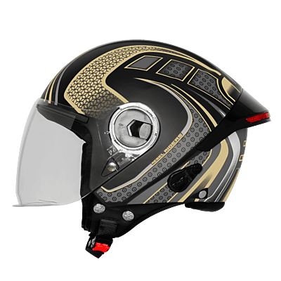 STEELBIRD SBH-64 ZIP RF REBEL RIDERS MATT BLACK/DESERT STROME C/V 600 MM STEELBIRD SBH-64 ZIP RF REBEL RIDERS MATT BLACK/DESERT STROME C/V 600 MM