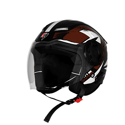 STEELBIRD SBH-73 DRX RF CORE GLOSSY BLACK/BROWN 580 MM
