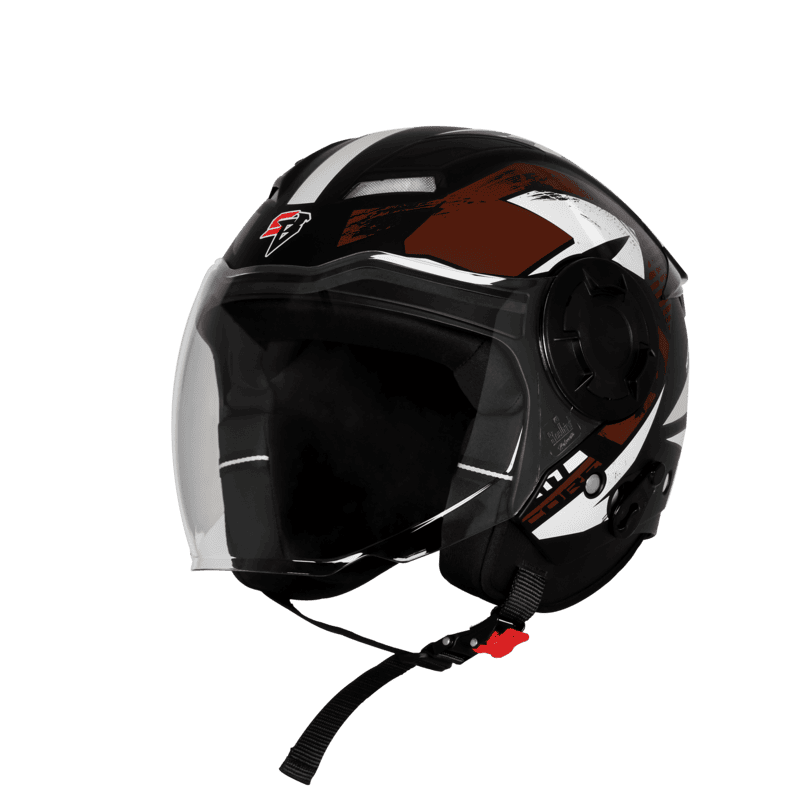 STEELBIRD SBH-73 DRX RF CORE GLOSSY BLACK/BROWN 580 MM