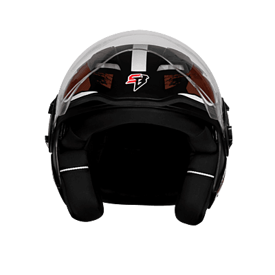 STEELBIRD SBH-73 DRX RF CORE GLOSSY BLACK/BROWN 580 MM