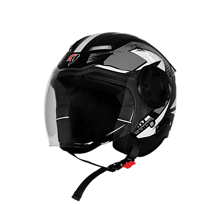 STEELBIRD SBH-73 DRX RF CORE GLOSSY BLACK/GREY 600 MM