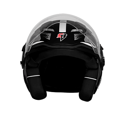 STEELBIRD SBH-73 DRX RF CORE GLOSSY BLACK/GREY 600 MM