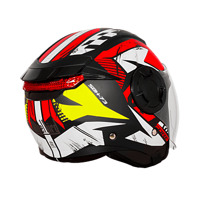 STEELBIRD SBH-73 DRX RF CORE MATT BLACK/RED 600 MM