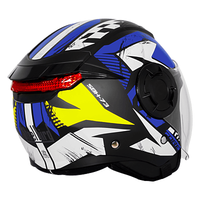 STEELBIRD SBH-73 DRX RF CORE MATT BLACK/BLUE 600 MM