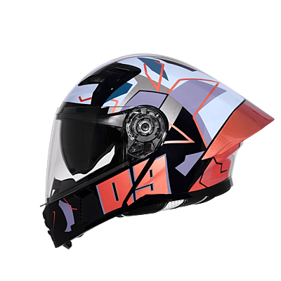 STEELBIRD SBA-20 ISS 09 GLOSSY BLACK/METTALIC BRONZE C/V 580 MM WITH EXTRA SMOKE VISOR