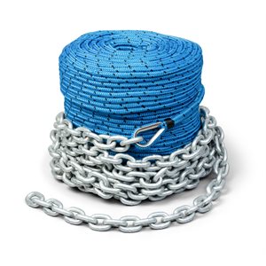 Anchor Rope, 5mm x 100', SS Shackle
