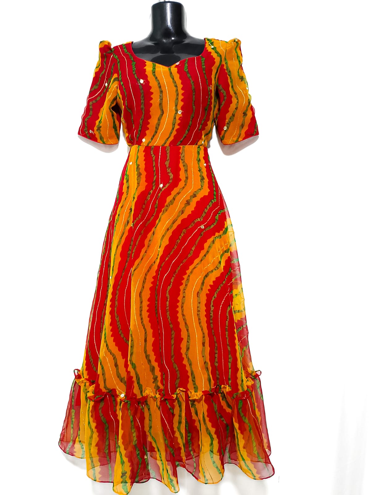 V97: Ready To Ship Beautiful Georgette Frock