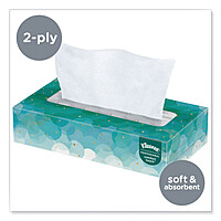 Kleenex Facial Tissue, 2-Ply, White, 100 Sheets/Box - 36 Boxes/Case