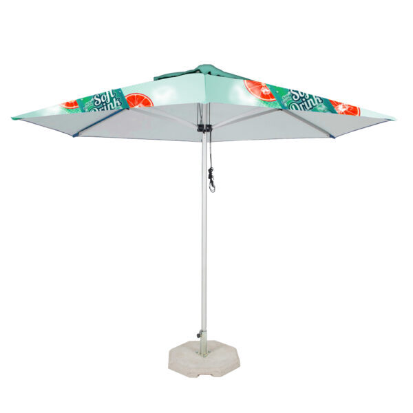 Umbrella 3m x 3m, Dye Sub, Hexagon 6-Panel