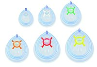 Venticaire® Pediatric Anesthesia Mask Size 2 Tail Valve Style with Hook Ring