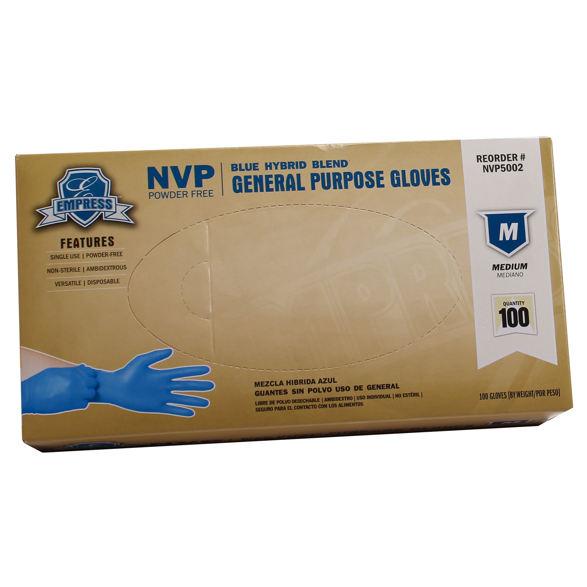 Empress Blue Hybrid Glove Medium 10 / 100 cs