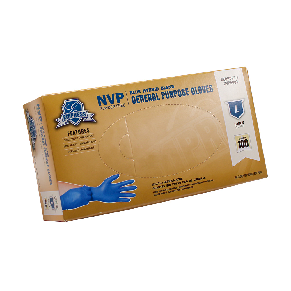 Empress Blue Hybrid Glove Large 10 / 100 cs