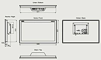 Siemens, SIMATIC HMI MTP2200 Unified Comfort, 6AV2128-3XB06-0AX1