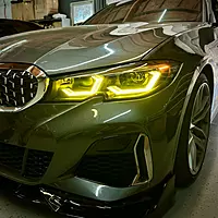 BMW G20 3 Series CSL Yellow Ikon Headlight Retrofit (2019β2022 Non-Laser LED)