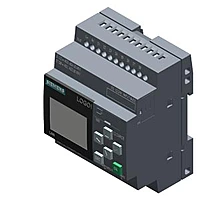 LOGO! 12/24RCE, logic module, display power supply / I/O: 12/ 24 V DC/relay, 8 DI (4 AI)/4 DO, memory 400 blocks