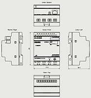 LOGO! 24CEo, logic module, without display, power supply / I/O: 24 V/24 V/24 V trans., 8 DI (4 AI)/4 DO, SP. 400 blocks