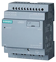 LOGO! 24CEo, logic module, without display, power supply / I/O: 24 V/24 V/24 V trans., 8 DI (4 AI)/4 DO, SP. 400 blocks