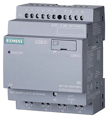 6ED1052-2FB08-0BA2, Siemens LOGO!230RCEo, 8DI/4DO,400 Blocks
